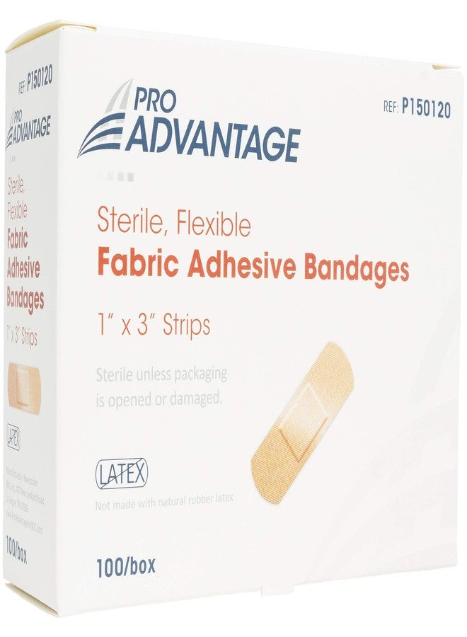 PRO ADVANTAGE® FABRIC ADHESIVE BANDAGE - Adhesive Bandage, Strips, 1" x 3", 100/bx